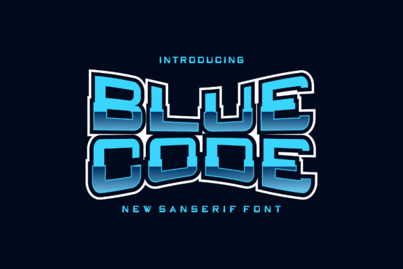 Bluecode: A Display Font for Bold Branding and Visual Impact
