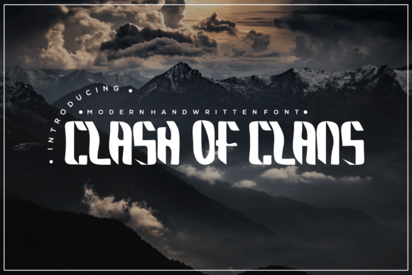 Clash of Clans Font for Handmade Projects