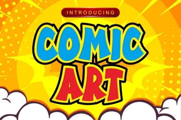 Comic Art Font for Web Design