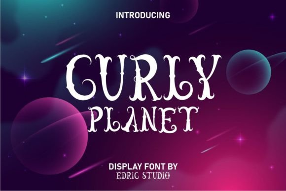 Curly Planet: A Playful Display Font for Bold Visuals