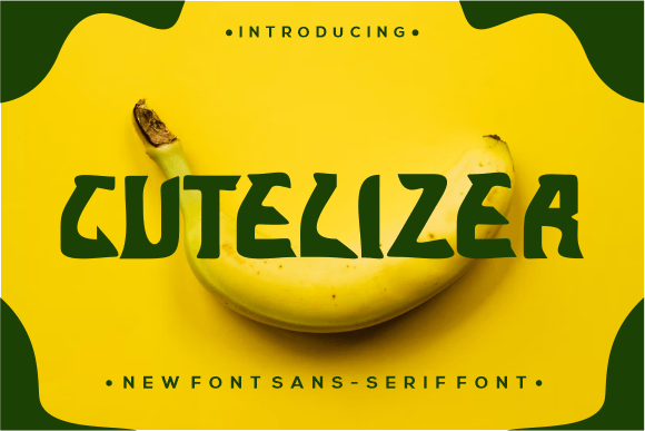 Cutelizer: A Whimsical Display Font for Creative Branding