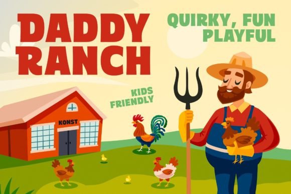 Daddy Ranch Font for Handmade Creations