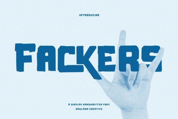 Fackers Font for Editorial Design