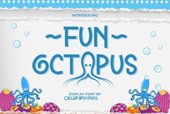 Fun Octopus: A Playful Display Font for Web Design