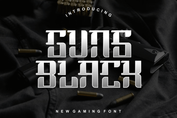 Guns Black Font for Web Design Projects