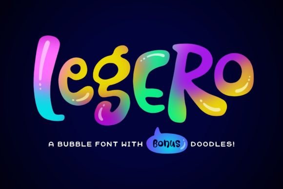 Legero: A Retro Bubble Font for Web Design
