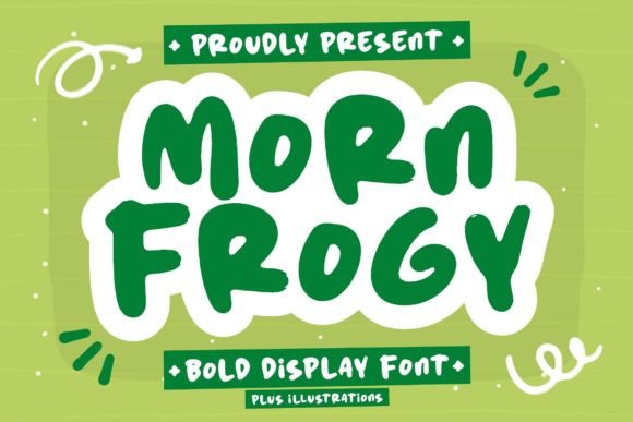 Morn Frogy Font for Handmade Creations