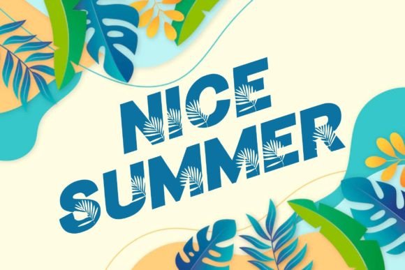 Nice Summer: A Playful Display Font for Digital Projects