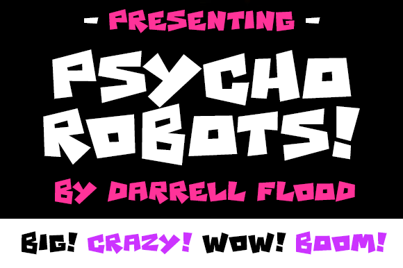 Psycho Robots Font Review for Web Design