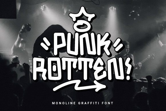 Punk Rotten: A Modern Display Font for Bold Editorial Design