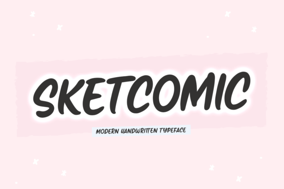 Sketcomic: A Playful Display Font for Creative Campaigns