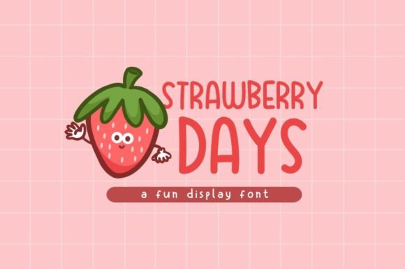 Strawberry Days: A Playful Font for Creative Branding
