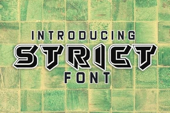 Strict: A Sharp Display Font for Bold Visual Communication