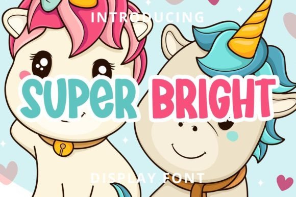 Super Bright: A Playful Display Font for Editorial Design
