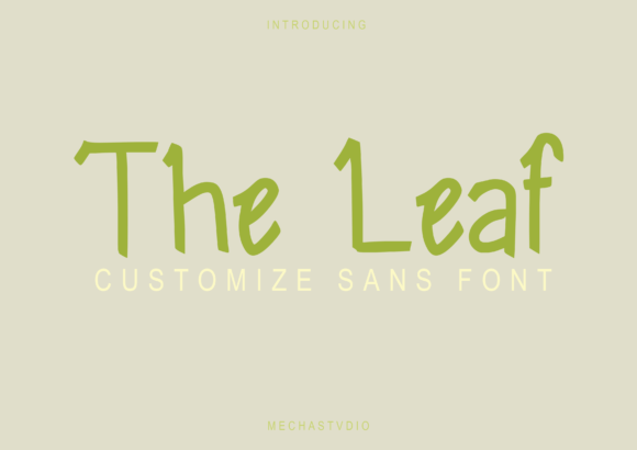 The Leaf: A Playful Font That Elevates Branding