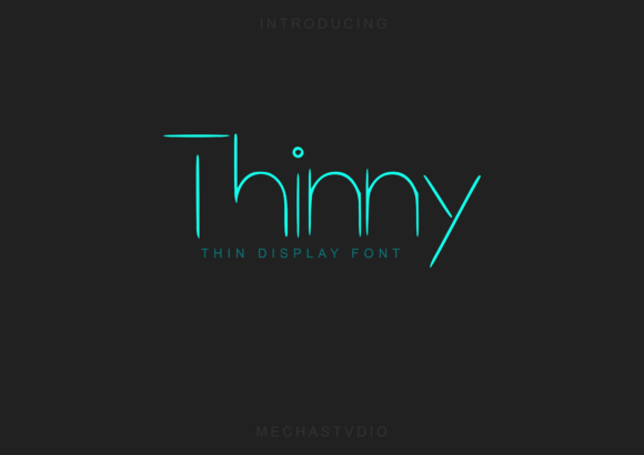 Thinny: A Display Font for Modern Branding and Design