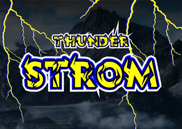 Thunder Strom Font for Handmade Creations