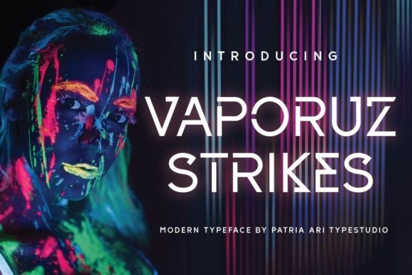 Vaporuz Strikes: A Modern Typeface for Digital Branding